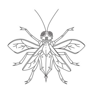 Pixie tattoo for SKYLARK, art by C. Cashin